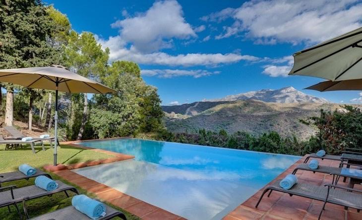 Villa Lámpara en la colina Benahavís Esterno foto
